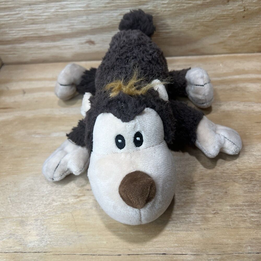KONG Cozie Marvin the Moose Dog Squeak Toy Plush Medium Brown Dog Toy